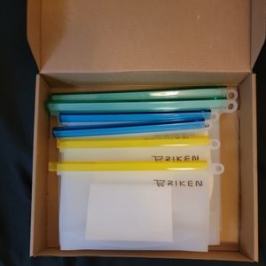 ERIKEN REUSABLE SILICONE FOOD STORAGE BAGS